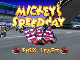 Mickey's Speedway USA (USA) Title Screen